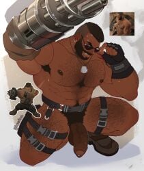 barret wallace from final fantasy by drawreshi