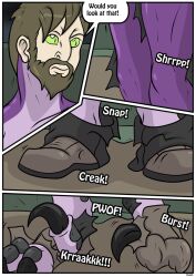 comic comic_page dialogue dinosaur gay gay_male homosexual homosexual_male male/male male_only male_penetrating rex_equinox transformation velociraptor