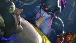 3d animated areola beowulf1117 breasts erection fellatio female junkrat loop male nipples no_sound oral overwatch penis source_filmmaker straight video widowmaker