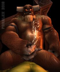 3d animated balls bear beard belt biceps bovine bull cattle cum fur furrlex gay horn humanoid male male/male male_only mammal orc orc_male paw tauren tauren_male warcraft yaoi