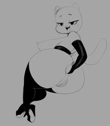 2016 alternate_breast_size anal anal_fisting anthro anus areola ass big_breasts big_butt breasts cartoon_network erect_nipples feline female fisting huge_breasts huge_butt mammal mature_female nicole_watterson nipples pussy self_fisting solo the_amazing_world_of_gumball thecon