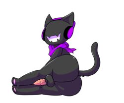 ass canisfidelis feline male_only mammal monstercat monstercat_media presenting presenting_hindquarters