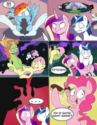 2016 alicorn animal_genitalia animal_penis anus ass balls bed comic dialogue earth_pony english_text equine equine_penis erection feathered_wings feathers fellatio female feral fluttershy_(mlp) food friendship_is_magic fur grass group hair horn horse horsecock male mammal multicolored_hair my_little_pony oral pegasus penis pillow pink_fur pinkie_pie_(mlp) pony princess_cadance_(mlp) pussy rainbow_dash_(mlp) sex shining_armor_(mlp) soarin_(mlp) straight strangerdanger text tree_hugger_(mlp) tribadism unicorn white_fur wings yuri