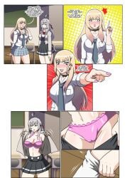alisa_mikhailovna_kujou big_breasts blonde_hair collar color crossover dlobo777 empty_eyes expressionless female_only femdom femsub hypnosis imminent_sex long_hair marin_kitagawa my_dress-up_darling pendulum silver_hair sono_bisque_doll_wa_koi_wo_suru tokidoki_bosotto_russian_de_dereru_tonari_no_alya-san undressing yuri