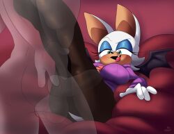 rouge the bat from sega by lewdloaf