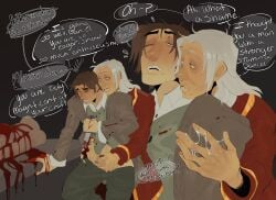 19th_century 2boys age_difference alexander_of_brennenburg amnesia:_the_dark_descent amnesia_(series) aristocrat bileshroom bleeding blood blood_drip british_male comic corpse cum cum_drip cumshot dagger daniel_of_mayfair dialogue digital_media_(artwork) dirty_old_man dominant dominant_male dubious_consent embarrassed embarrassed_male english_text forced from_behind gay gay_domination gay_male handjob handjob_from_behind heterochromia male male/male maledom malesub masturbating masturbating_other masturbation old older_dom_younger_sub older_male older_man_and_younger_boy partially_undressed pubic_hair semen sex shamed simple_background sketch_page speech_bubble submissive submissive_male yaoi