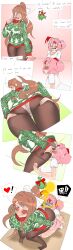 monika (doki doki literature club) from christmas by lazei