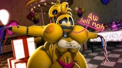 toy chica (fnaf) from five nights at freddy's by zelyonka