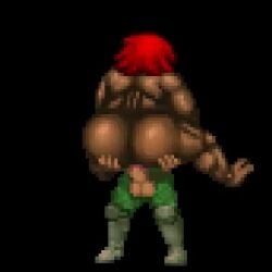 2d animated bbw big_ass big_breasts big_penis brown_body brown_skin chubby chubby_female clothed_male completely_nude_female dark-skinned_female dark_skin demon_girl doom doom_slayer_(doom) hdoom huge_ass id_software mancubus_(doom) nude_female pixel_animation pixel_art red_hair sound standing_sex tagme video