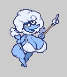 1girls 2026 accurate_art_style bedroom_eyes big_breasts big_thighs blue_body blue_skin bra breasts_bigger_than_head cloud cloud_humanoid cyanu deltarune disproportional elemental_humanoid elnina_(deltarune) female female_focus female_only hair half-closed_eyes half_naked half_nude holding holding_object huge_breasts huge_thighs humanoid humanoid_female humongous_breasts large_breasts large_thighs living_cloud looking_at_viewer massive_breasts massive_thighs not_furry open_mouth panties pixel_(artwork) pixel_art pointer pointy_nose seductive seductive_look short_hair simple_background solo solo_female solo_focus thick_hips thick_thighs voluptuous voluptuous_body voluptuous_female weather_girl white_background white_hair wide_hips