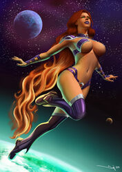 1girls 2013 dc dc_comics female female_only iury_padilha koriand'r new_52 solo starfire starfire_(comics) tagme teen_titans