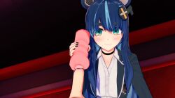 1boy 1girls bear_ears bear_girl blue_eyes blue_hair countdown_timer cum cum_in_toy el_joshypoonsfw female_domination female_focus femdom fujikura_uruka koikatsu light-skinned_female light-skinned_male light_skin long_hair masturbating_other masturbation multicolored_hair onahole phase_connect phase_origins streaked_hair tagme video virtual_youtuber voice_acted vtuber