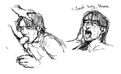 2boys blowjob crying cumming_in_mouth cumming_on_face ejaculation_in_mouth facial gay good_boy heated_rivalry holding_face holding_head ilya_rozanov praise shane_hollander tears tongue