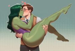 1boy 1boy1girl 1girls ai_generated big_ass big_breasts bigger_female breasts curvaceous curvy curvy_figure digital_media_(artwork) female giantess green-skinned_female green_body green_hair green_skin height_difference hips hourglass_figure huge_ass huge_breasts hulk_(series) jennifer_walters kissing large_ass large_breasts large_female larger_female legs light-skinned_male light_skin macro macro_female male male/female marvel marvel_comics mature mature_female mini_giantess peter_parker phophopho she-hulk size_difference slim_waist spider-man spider-man_(series) straight tall tall_female taller_female taller_girl thick thick_hips thick_legs thick_thighs thighs voluptuous waist wholesome wide_hips