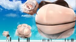 ahe_gao ahegao_face belly_inflation blushing_profusely body_inflation bra breast_hold breast_inflation female_only floating green_eyes grey_hair helpless hose_in_ass hose_in_pussy hose_inflation hourglass_inflation huge_breasts hyper_breasts immobile inflation massive_breasts masturbation mind_break mouth_open orgasm orgasm_face outdoors panties practically_nude public sequence skirt spherical_inflation stretched_clothing sunken_head sunken_limbs tounge_out underwear_only