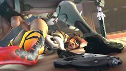 3d animated ass ass_up balls batesz deja_ryu erection female from_behind genji gun male no_sound overwatch pants_down penis reaching reaching_for_weapon sex source_filmmaker straight testicles top-down_bottom-up tracer video