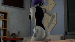 1boy 1girls 3d animated armpits ass assjob big_ass bodysuit bouncing_ass buttjob clothed clothed_female_nude_male cum dc dc_comics ejaculation erection female flaccid getting_erect goth goth_buttjob grey_skin hot_dogging leotard male no_sound nude on_top partial_male penis purple_hair rachel_roth raven_(dc) redmoa shiny_skin shorter_than_30_seconds source_filmmaker source_request teen_titans uncensored video