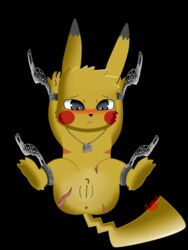 animal_genitalia ass bondage chains female lucaschu nintendo no_humans pikachu pokémon_(species) pokemon pussy restraints solo video_games