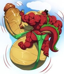 american_dragon:_jake_long anthro balls bara barazoku bobert boner dragon erection hyper hyper_balls hyper_penis jake_long male male_only muscles muscular penis scalie solo solo_male