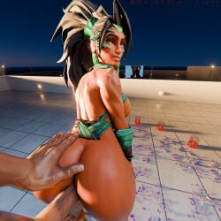 3d 3d_(artwork) 3d_model 3d_render bbc bent_over big_ass big_penis black_panther_(marvel) black_panther_(marvel_rivals) black_panther_(series) blacked blender blender_(artwork) blender_(software) brown-skinned_female brown_skin crossover crossover_sex dark-skinned_male dark_skin darkprimordials hand_on_ass interracial league_of_legends looking_back marvel marvel_comics marvel_rivals netease_games nidalee riot_games