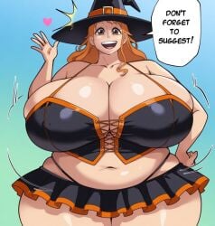 ai_generated bittercream gigantic_breasts nami_(one_piece) one_piece