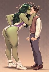 1boy 1boy1girl 1girls ai_generated big_ass big_breasts bigger_female breasts curvaceous curvy curvy_figure digital_media_(artwork) female giantess green-skinned_female green_body green_hair green_skin height_difference hips hourglass_figure huge_ass huge_breasts hulk_(series) jennifer_walters kissing large_ass large_breasts large_female larger_female legs light-skinned_male light_skin macro macro_female male male/female marvel marvel_comics mature mature_female mini_giantess peter_parker phophopho she-hulk size_difference slim_waist spider-man spider-man_(series) straight tall tall_female taller_female taller_girl thick thick_hips thick_legs thick_thighs thighs voluptuous waist wholesome wide_hips