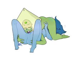 2016 2girls 69_position alien ass bedroom_eyes blonde_hair blue_hair blue_skin blush blushmallet cartoon_network duo feet female female/female female_on_top female_only fingers gem_(species) green_skin hair half-closed_eyes hi_res humanoid lapidot lapis_lazuli_(steven_universe) lesbian_sex multiple_girls oral peridot_(steven_universe) seductive sex steven_universe teeth toes tongue tongue_out vaginal_penetration villainess yuri