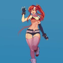 1:1 1:1_aspect_ratio 1girls 2d 2d_(artwork) 2d_artwork armpits background bare_armpits bare_arms bare_belly bare_chest bare_midriff bare_navel bare_shoulders bare_skin belly big_boobs big_breasts bikini bikini_top black_bikini black_bikini_top black_elbow_gloves black_fingerless_gloves black_gloves black_long_gloves black_shorts black_swimsuit black_swimwear blue_background breasts breasts_apart busty busty_female busty_girl calves cleavage collarbone curvaceous curvaceous_body curvaceous_female curvaceous_figure curvaceous_hips curvy curvy_body curvy_female curvy_figure curvy_hips digital digital_art digital_drawing digital_drawing_(artwork) digital_media digital_media_(artwork) drawing elbow_gloves elbows exposed_armpits exposed_arms exposed_belly exposed_chest exposed_midriff exposed_navel exposed_shoulders exposed_skin feet_out_of_frame female female_focus female_only fingerless_gloves fingers fit_female foot_out_of_frame from_front front_view full_body_view glistening_boobs glistening_breasts glistening_legs glistening_skin glistening_thighs glossy_breasts gloves groin hair_between_eyes hair_ornament hair_ornaments hair_pin hairpin hairpins halterneck head_tilt hourglass_figure inframammary_fold knees large_boobs large_breasts lean_figure legs legwear linea_alba long_gloves long_hair midriff monotone_background narrow_waist navel one_color_background open_mouth open_mouth_smile parted_lips pink_legwear pink_scarf pink_stockings pink_thigh_highs pink_thighhighs plain_background ponytail red-haired_female red_hair scarf shiny_breasts shiny_legs shiny_skin shiny_thighs shorts shoulders slender_body slender_waist slim_female slim_waist smile smiley_face smiling solid_color_background solo stockings stomach string_bikini swimsuit swimwear tengen_toppa_gurren_lagann thigh_highs thighhighs thighs tied_hair tilted_head tongue underboob upper_teeth walking watcher_hollow waving waving_hand wide_hips yellow-eyed_female yellow_eyes yoko_littner