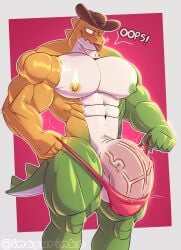 1boy 1male 2026 abs anthro anthro_focus anthro_only anthro_solo crocodile crocodilian crocodylid digital_drawing_(artwork) digital_media_(artwork) gummigoo_(the_amazing_digital_circus) gummy_(food) gummy_creature huge_cock huge_penis inayurinko living_candy living_food male male_anthro male_focus male_only male_solo mostly_nude muscles muscular muscular_anthro muscular_male nipples partially_clothed pecs pectorals reptile reptile_humanoid smile smiling solo solo_anthro solo_focus solo_in_panel solo_male the_amazing_digital_circus thick_penis thong thong_only tongue tongue_out vein veiny_penis