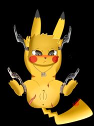 animal_genitalia armpits bondage bound lucaschu nintendo no_humans pikachu pokémon_(species) pokemon pokephilia pussy restraints video_games