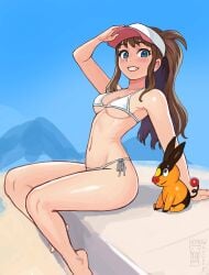 1girls 2d 2d_(artwork) 2d_artwork almost_naked almost_nude ankles arm_above_head arm_support arm_up armpits average_breasts bare_armpits bare_arms bare_belly bare_calves bare_chest bare_hands bare_hips bare_knees bare_legs bare_midriff bare_navel bare_shoulders bare_skin bare_thighs bare_toes barefoot belly belly_button bikini bikini_bottom bikini_only bikini_top blue-eyed_female blue_eyes blue_sky_background breasts brown-haired_female brown_eyebrows brown_hair calves cap collarbone commission commission_art day daylight daytime digital digital_art digital_drawing digital_drawing_(artwork) digital_media digital_media_(artwork) drawing elbows exposed exposed_armpits exposed_arms exposed_belly exposed_chest exposed_hips exposed_legs exposed_midriff exposed_navel exposed_shoulders exposed_skin exposed_thighs exposed_toes eye-level_view eyebrows_visible_through_hair feet feet_out_of_frame female female_focus female_only fingers fit_female foot_out_of_frame from_side full_body full_body_view glistening_legs glistening_shoulders glistening_skin glistening_thighs grin grinning grinning_at_viewer groin halterneck hand_above_head hand_up hilda_(pokemon) hourglass_figure inframammary_fold inguinal_crease inguinal_ligament knees lean_figure legs linea_alba long_hair looking_at_viewer medium_breasts micro_bikini midriff mostly_nude mountain mountain_background mountain_range mountainous_horizon mountains naked naked_female naked_woman narrow_waist navel nearly_nude no_shoes nude nude_female nudity outdoor outdoor_background outdoor_nudity outdoors outside outside_nudity parted_lips pig pokemon ponytail portrait posing posing_for_the_viewer posing_naked posing_nude practically_nude shiny_legs shiny_shoulders shiny_skin shiny_thighs shoulders side-tie_bikini side_view sideboob sidelocks sitting skimpy_bikini sky_background slender_body slender_waist slim_female slim_waist small_bikini smile smiley_face smiling smiling_at_viewer solo stomach string_bikini swimsuit swimwear thighs thong_bikini tied_hair toes underboob watcher_hollow wavy_hair white_bikini white_bikini_bottom white_bikini_top white_micro_bikini white_swimsuit white_swimwear wide_hips