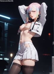 1girls 2d ai_generated areolae armpit bare_arms chest completely_naked completely_nude completely_nude_female curvy curvy_figure cute cute_face cyberpunk:_edgerunners cyberpunk_2077 detailed eyelashes eyeshadow female female_only fit fit_female focus hair high_quality legs light-skinned_female light_skin lips lipstick looking_at_viewer lucyna_kushinada makeup mascara medium_breasts medium_hair naked nero100 nipples nude nude_female pale-skinned_female pale_skin perky_breasts posing pussy seductive seductive_look short_hair silver_hair stable_diffusion tagme thighs thin_waist vagina white_hair