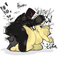 1boy 1girls ambiguous_penetration anal anal_penetration big_breasts bottomless charlatan_(forsaken) cumflated_belly cumflation dark-skinned_male epic_face epic_minigames female_penetrated feral feral_on_female forsaken hogaku huge_ass huge_ass_(female) implied_rape male_penetrating_female stalker the_stalker_(roblox) the_stalker_(zeblackballd)
