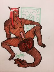 ball_separator ball_stretcher balls ballsack big_balls demesejha dragon erection hair huge_balls hyper hyper_balls looking_at_viewer looking_back male male_only mammal mustelid nude otter penis red_hair scrotum smile spread_eagle testicle_cuff testicles tony_tran_(artist) uncut