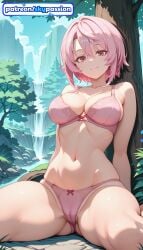 1girls 2026 ai_assisted ai_generated anime boobs bra breasts bush bust hi_res high_quality high_resolution highres let_this_grieving_soul_retire! nageki_no_bourei_wa_intai_shitai navel panties patreon patreon_username pink_bra pink_hair pink_panties sitri_smart skypassion stable_diffusion tits underwear watermark