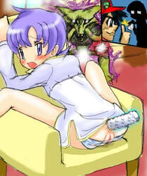 00s 1girls alakazam anabel_(pokemon) anabel_(pokemon_rse) anal anal_insertion anal_penetration artist_request ash_ketchum breasts female frontier_brain human light-skinned_female light_skin masato_(pokemon) max_(pokemon) nintendo penetration pokemon pokemon_rse purple_hair pussy satoshi_(pokemon) short_hair short_purple_hair solo source_request