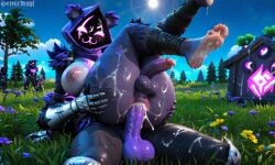 ai_generated anal anal_sex cum cum_in_ass feet fortnite fortnite:_battle_royale futanari raven_team_leader