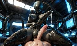 ai_generated alien alien_(franchise) alien_humanoid cum futanari xenomorph