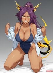 ai_assisted ai_generated anime bleach shihouin_yoruichi