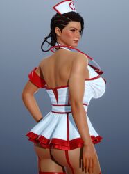 1girls 3d 3d_(artwork) ass azucena_milagros_ortiz_castillo bandai_namco beach big_ass big_breasts breasts brown_hair clothing dark-skinned_female dark_skin earrings erect_nipples female female_only flower_in_hair green_eyes hair_ornament huge_breasts human latina medium_hair namco peruvian peruvian_female pose seductive solo standing swimwear tekken tekken_8 thick_thighs video_game_character voluptuous voluptuous_female wide_hips