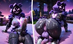 ai_generated cum fortnite fortnite:_battle_royale futanari raven_team_leader