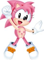 amy_rose classic_amy_rose edit edited_image edited_official_artwork hedgehog hedgehog_girl hedgehog_humanoid nude pink_hair pink_nipples pubic_hair tiny_breasts young younger_female