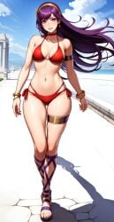 ai_generated athena_asamiya bikini long_hair the_king_of_fighters