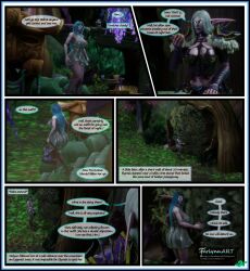 3d comic comic_page comic_panel elyrasia_nightflower female ferlynn futa_on_female futanari night_elf world_of_warcraft