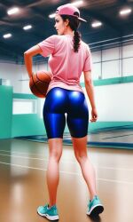 ai_generated ass ass ayako_(slam_dunk) bike_shorts non_nude slam_dunk