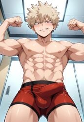 1boy abs ai_generated bakugou_katsuki blonde_hair boku_no_hero_academia boxer_briefs bsky_link bulge civitai dvxxxgrai flexing gay illustrious_(stable_diffusion) katsuki_bakugou low-angle_view male male_focus male_pubic_hair male_underwear my_hero_academia nipples nude nude_male penis_bulge precum pubic_hair red_boxer_briefs red_eyes red_male_underwear red_underwear smirk solo standing tagme toned toned_body toned_male twitter_link underwear yaoi