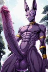 abs ai_generated anthro balls beerus big_balls big_penis cat_humanoid cock cocky69 collar dragon_ball_super erect_penis erection excessive_size god_of_destruction hard_cock hyper_penis long_penis muscles muscular muscular_anthro muscular_male pecs pectorals penis purple_skin testicles veins veiny_penis veiny_testicles