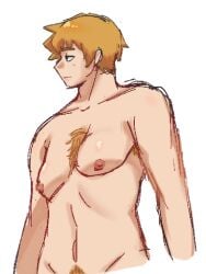 body_hair man_boobs mob_psycho_100 naked_male reigen_arataka