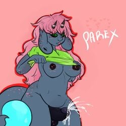 breasts caprine cum ejaculation futa futa_only futanari gijinka gynomorph heart herm intersex itty-bitty_(artist) mammal mareep nipples orb original_character overweight parex_(character) penis pokemon pouting sheep shiny shiny_mareep shiny_pokemon video_games