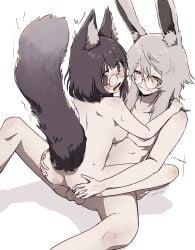 blush bunny_boy deafilamor female fox_girl glasses male nude nude_female nude_male silveryako streamer streamers twitch